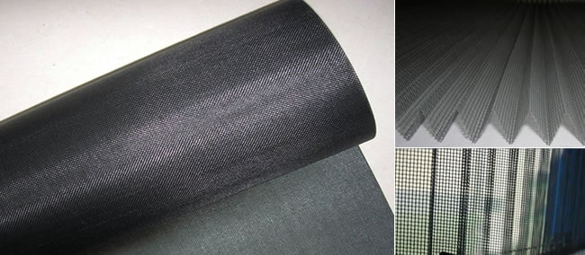 Charcoal Black Pleated Fiberglass Mesh Screen